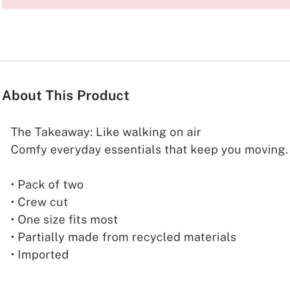 🔥VS Pink NEW 2-pk crew socks NWT - Picture 5 of 5